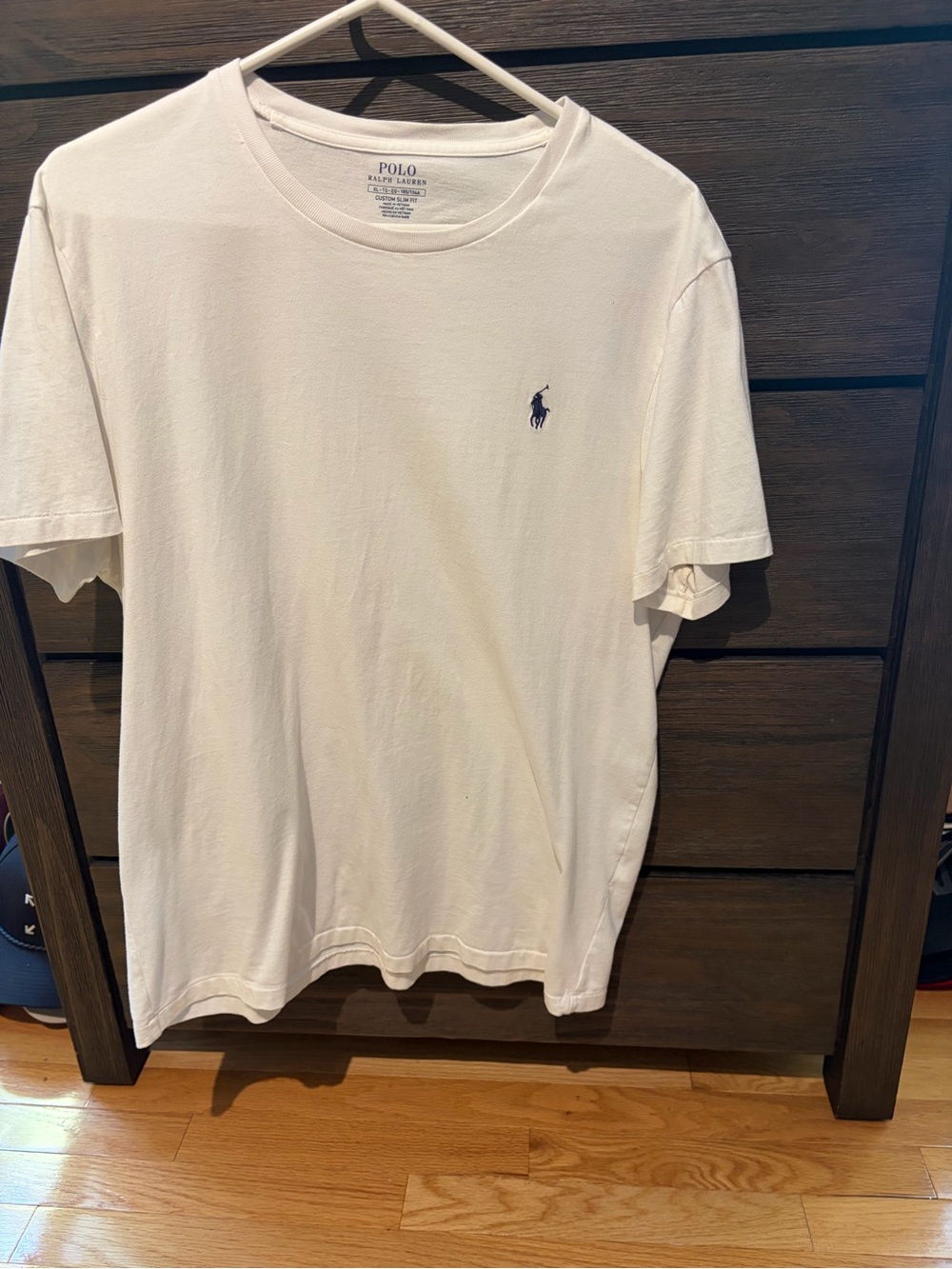 Polo by Ralph Lauren White Short Sleeve Crewneck Tee with Navy Pony